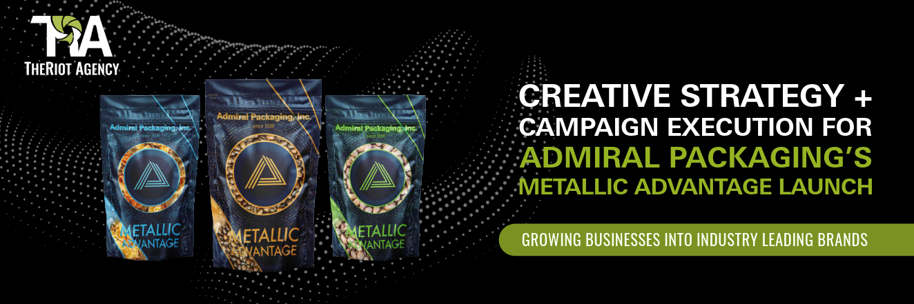 Creative Strategy + Campaign Execution for Admiral Packaging’s Metallic Advantage Launch
